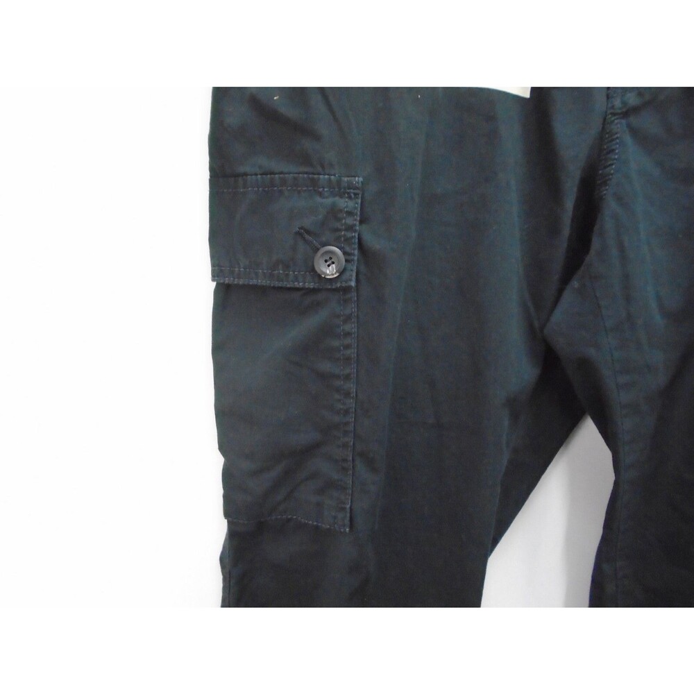 Vintage Ralph Lauren Women Size 14 Cargo Capri Black Pants Adjustable Hong Kong - Picture 5 of 12